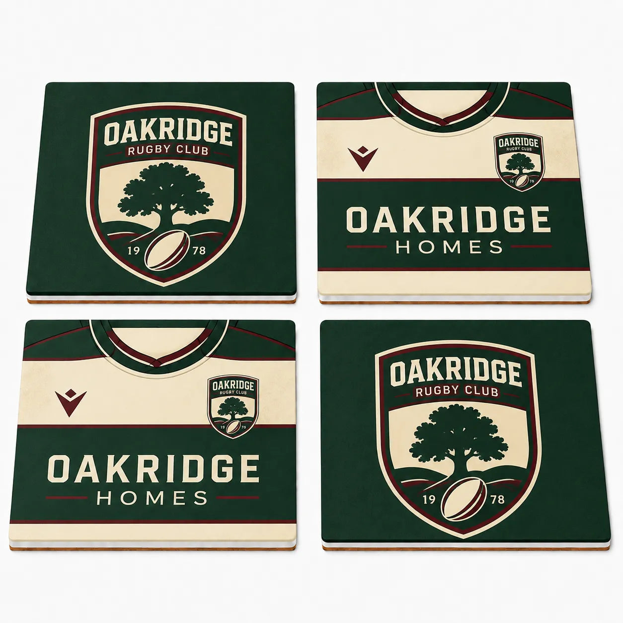Club Ceramic Coaster Set
