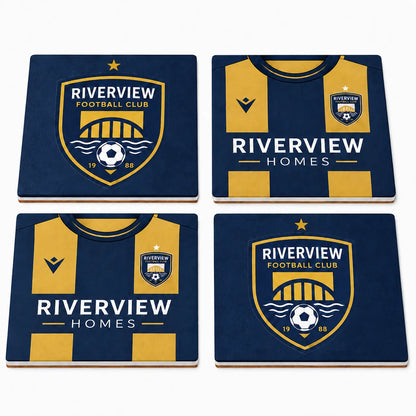 Club Ceramic Coaster Set