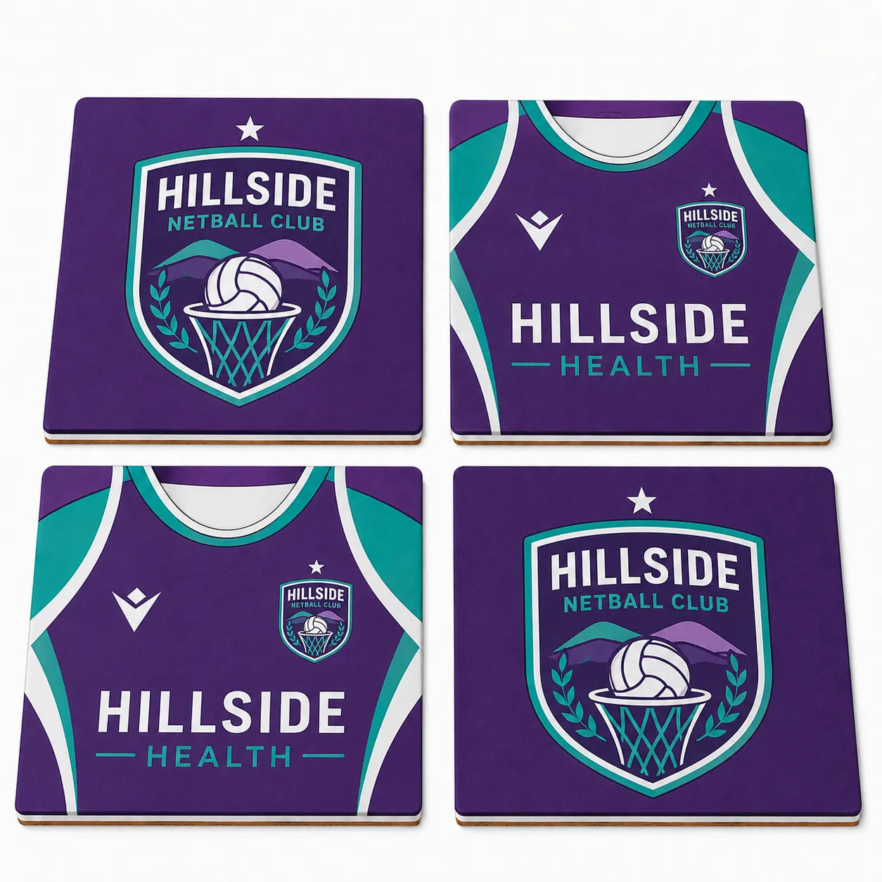 Club Ceramic Coaster Set
