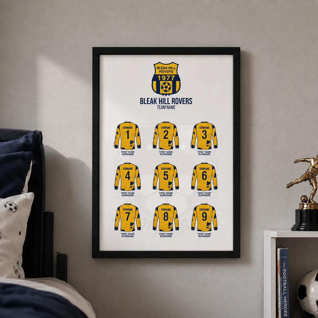 Bleak Hill Rovers Framed Team Print