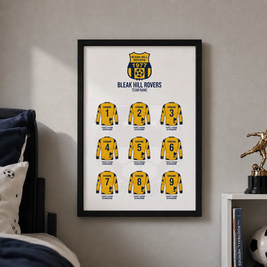 Bleak Hill Rovers Framed Team Print
