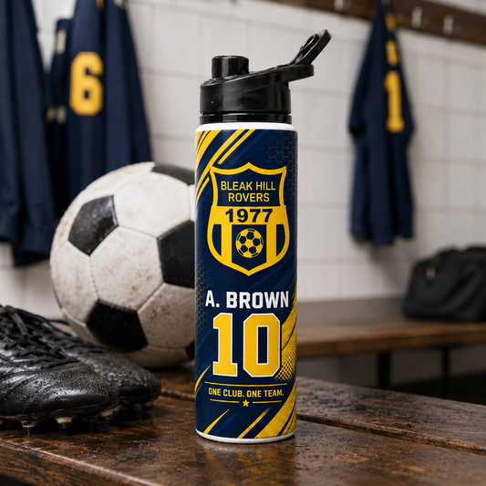 Bleak Hill Rovers Flip Top Water Bottle