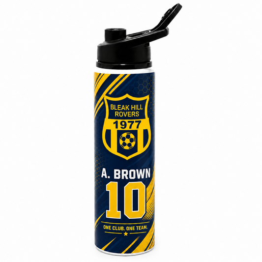 Bleak Hill Rovers Flip Top Water Bottle