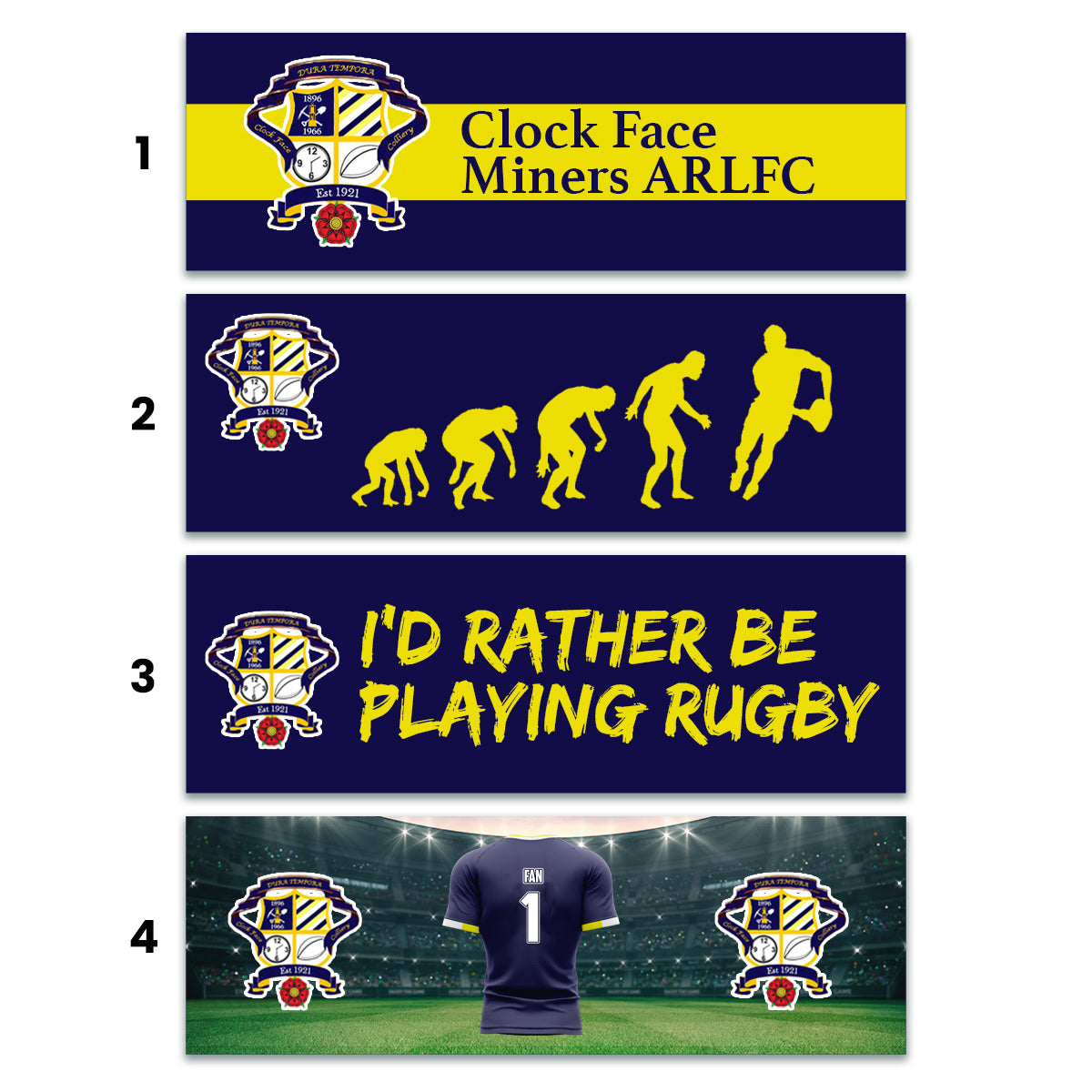 Clock Face Miners - Bumper/Window Sticker