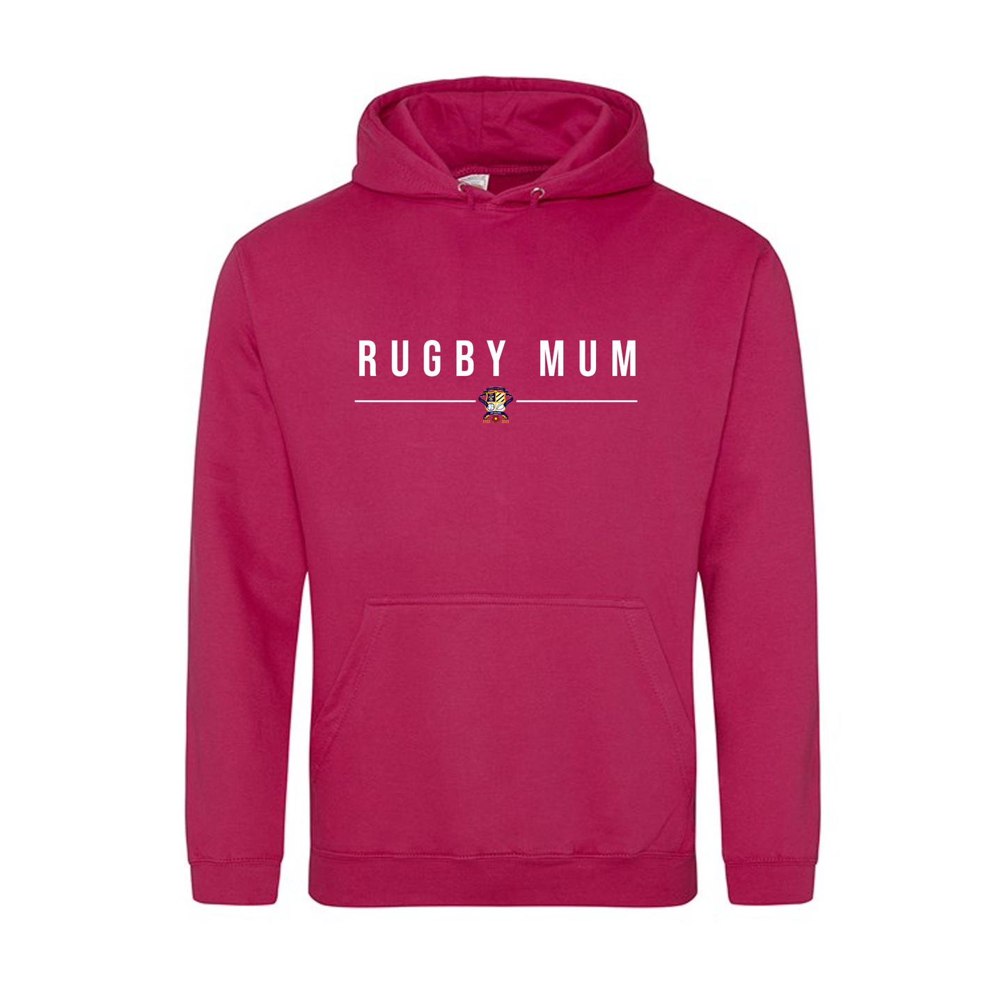 Clock Face Rugby Mum Hoodie