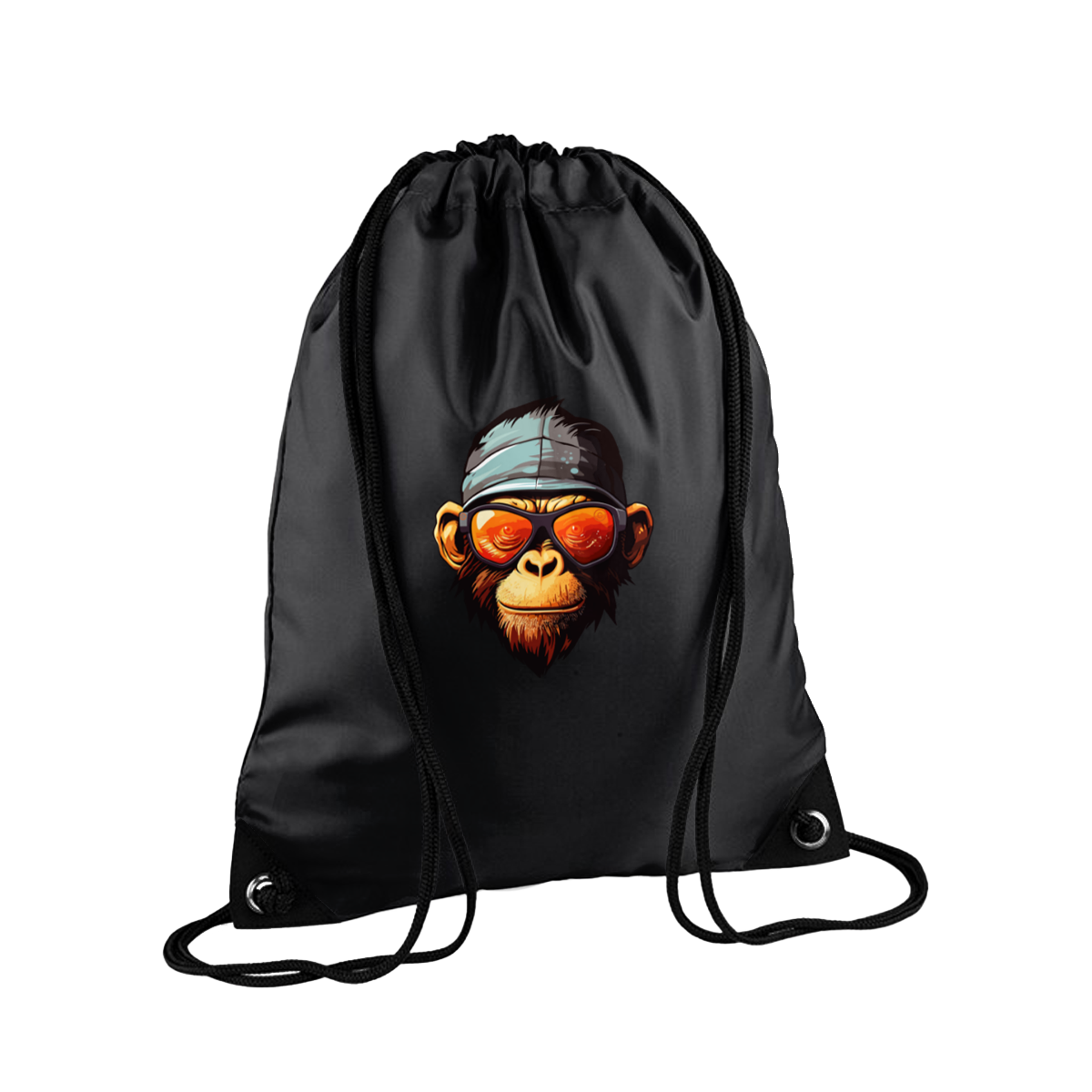 Fat Monkey - Monkey Head Drawstring Bag