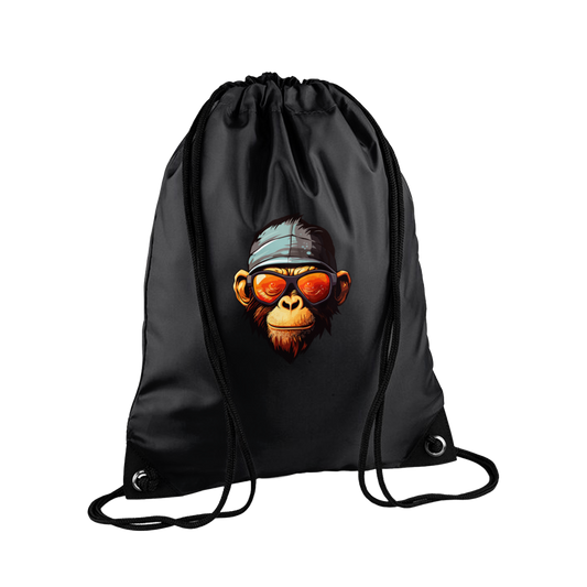 Fat Monkey - Monkey Head Drawstring Bag