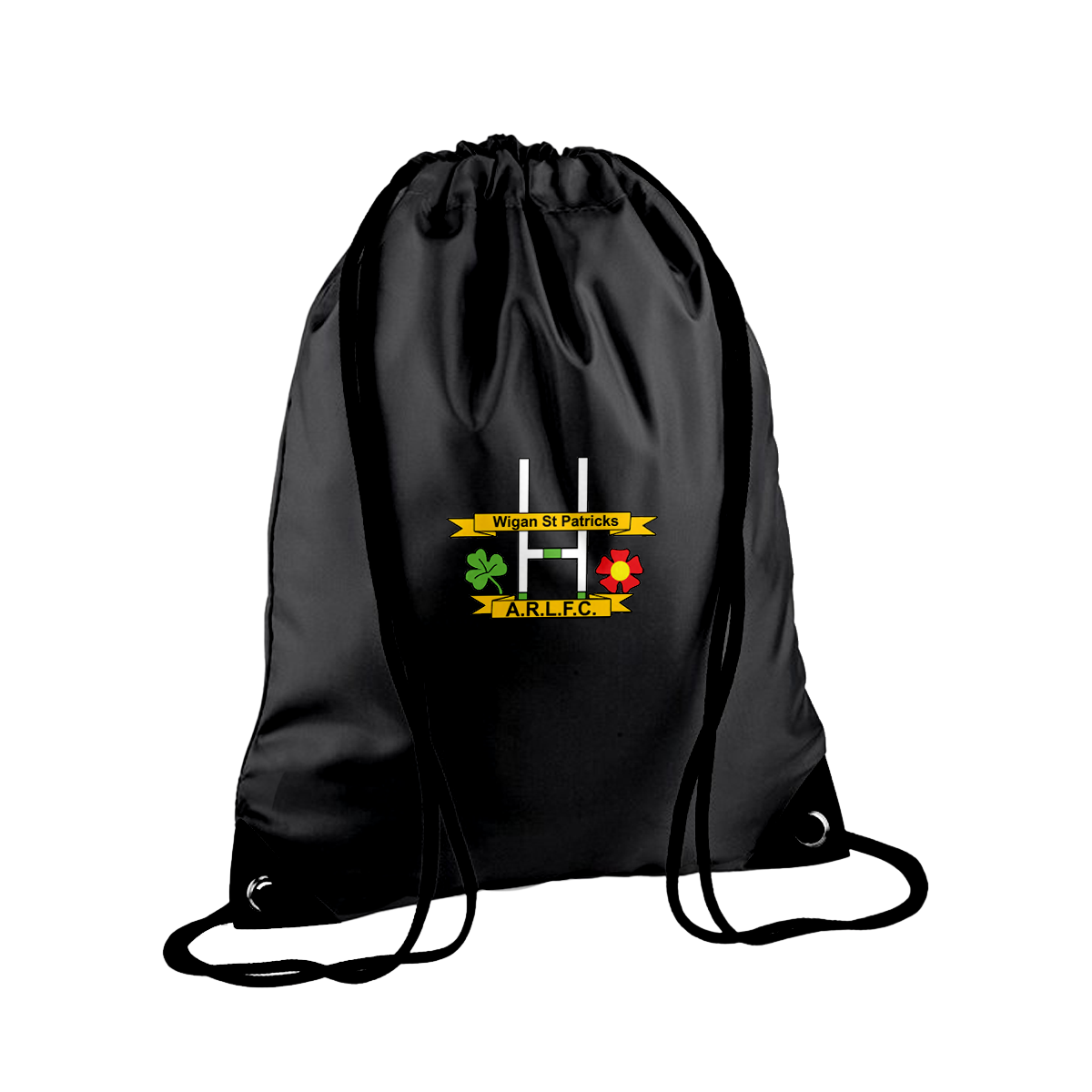 Wigan St Pats RLFC - Drawstring Bag Black