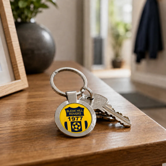 Bleak Hill Rovers Round Keyring