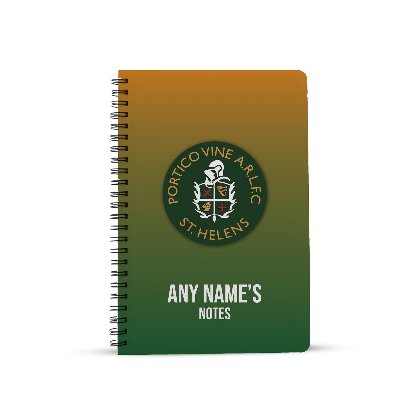 Portico Vine ARLFC - Crest Notebook