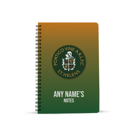 Portico Vine ARLFC - Crest Notebook