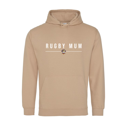 Clock Face Rugby Mum Hoodie