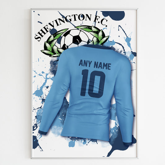 Shevington FC - Personalised Shirt Frame