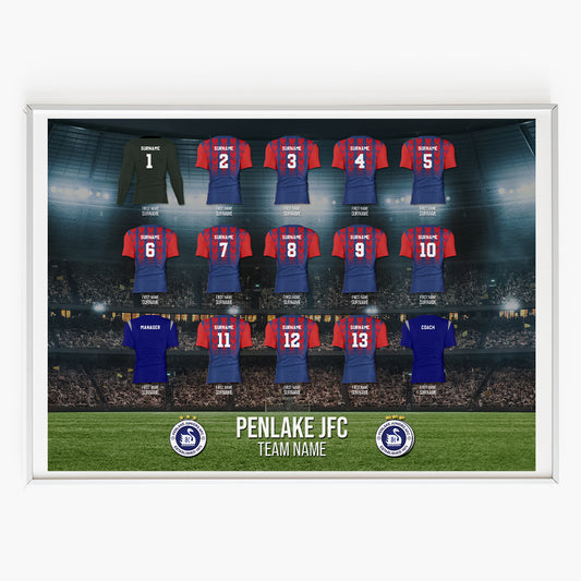 Penlake FC - Framed Stadium Squad List