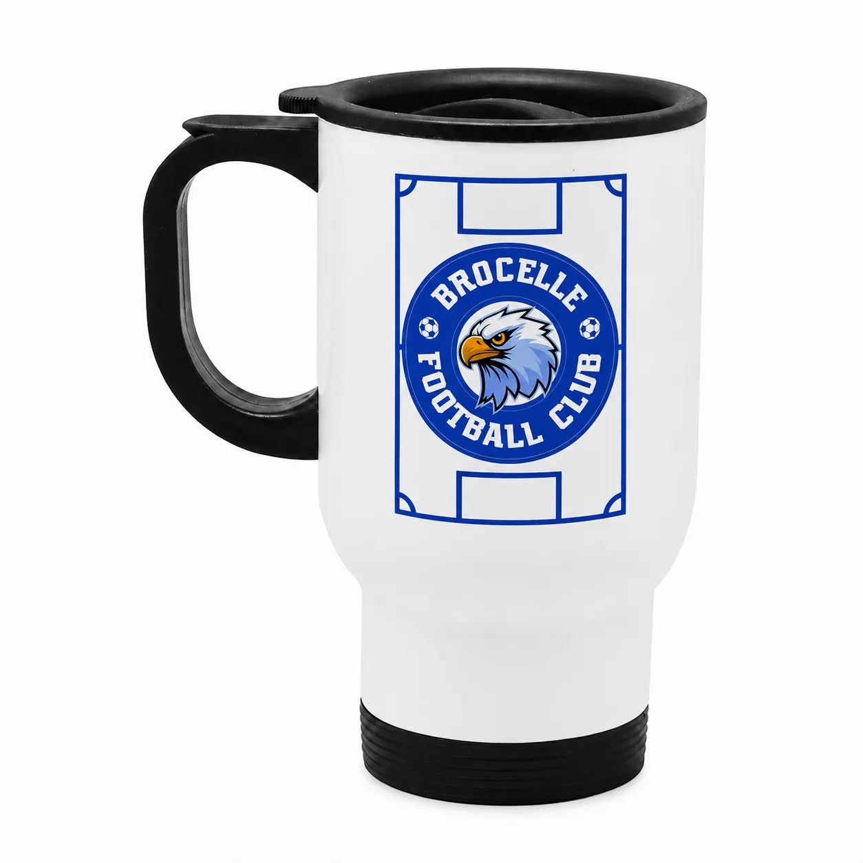 Football Pitch Thermal Mug