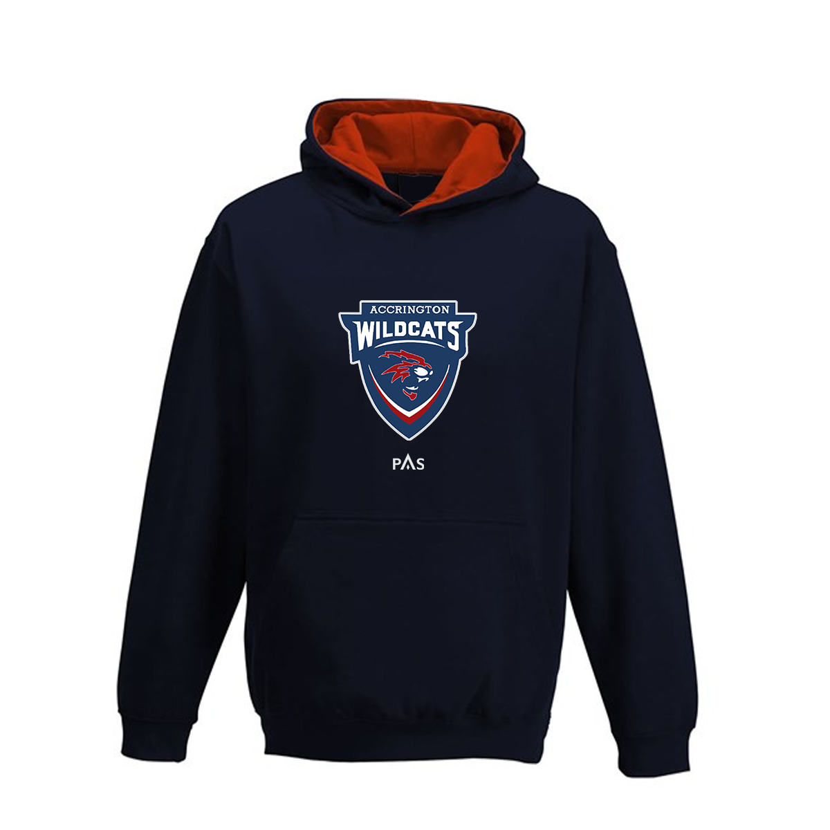 Accrington Wildcats - Varsity Hoodie Navy/Red (Adult)