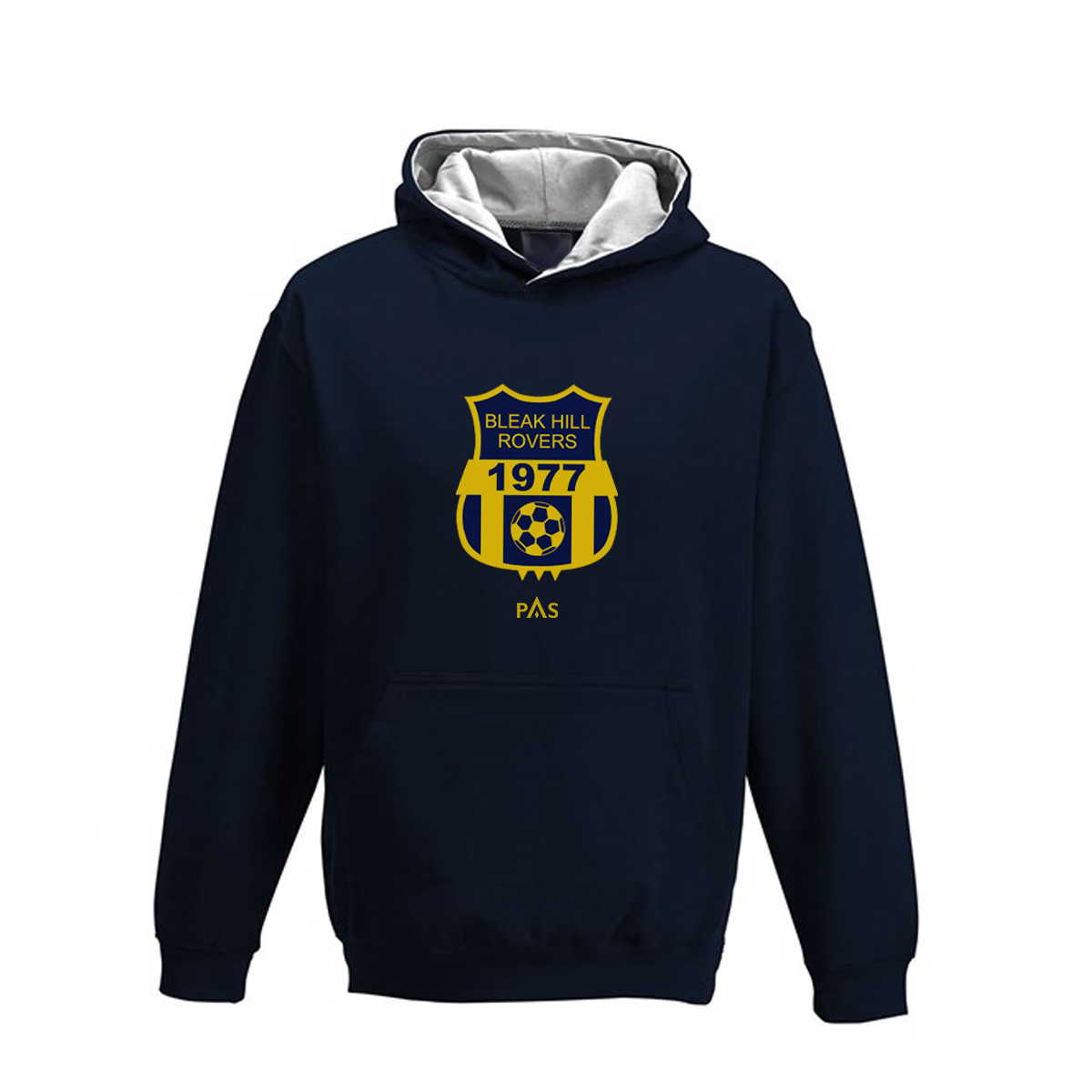 Bleak Hill Rovers - Varsity Hoodie Navy/Grey (Adult)